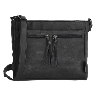 Čierna praktická crossbody kabelka "Lady“