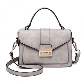 Sivá aktovková crossbody kabelka "Alice"